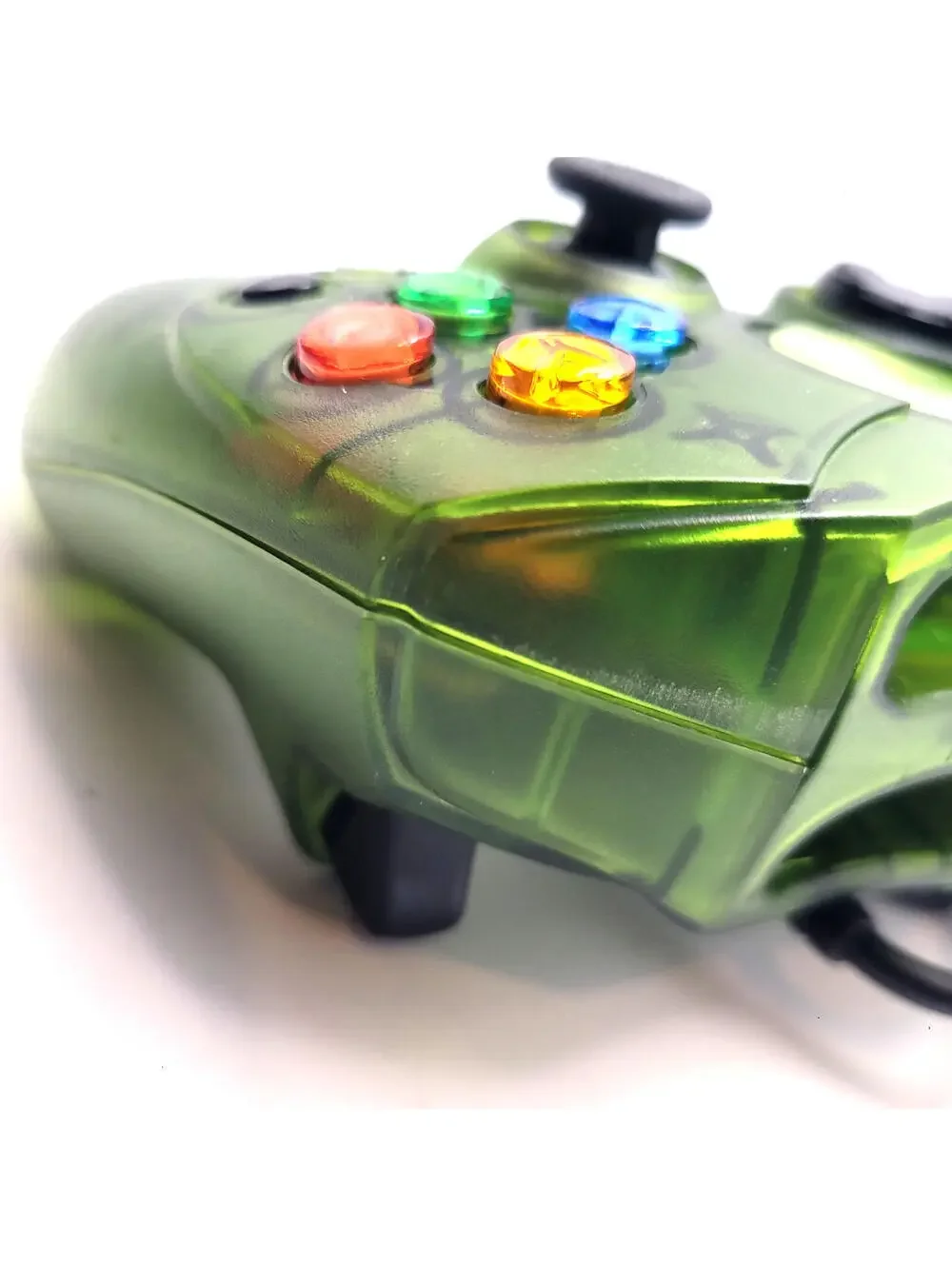 Xbox Clear Green Wired S-Type Analog Controller for Original Xbox Console